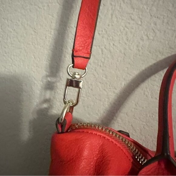 Trina Turk Red Saratoga Small Convertible Satchel - Picture 9 of 14